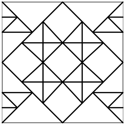 Polychrom Geometric Pattern From Pattern Coloring Page